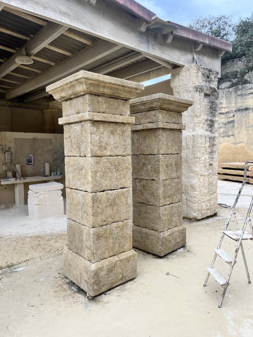 Piliers avec patines 