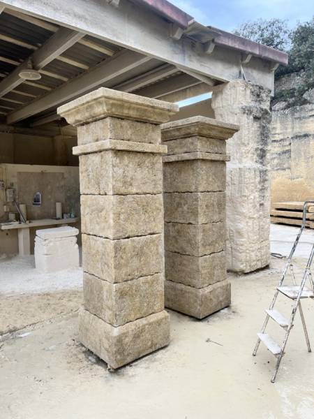 Piliers avec patines 